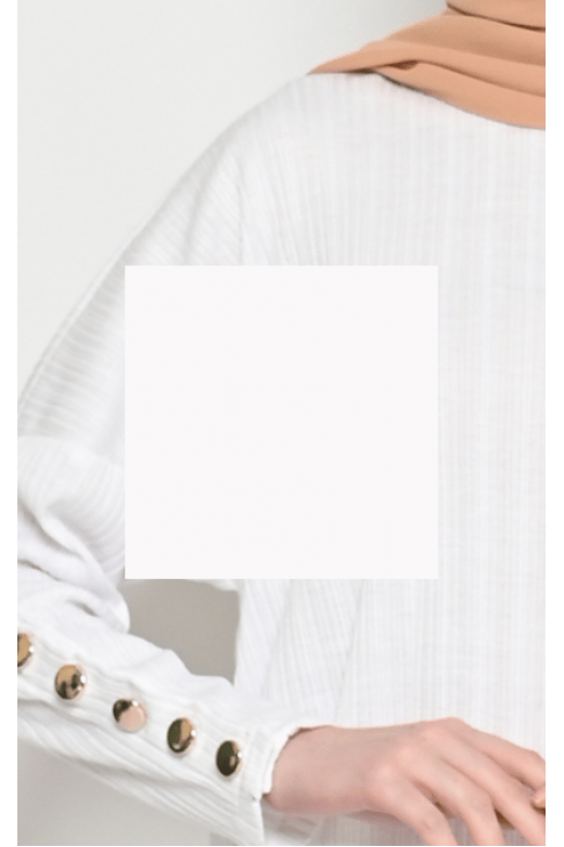Seva Knit Tunik Broken White